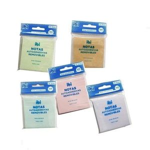 NOTAS ADHESIVAS "IBI" 76 X 76 100HJS PASTEL X UNIDAD