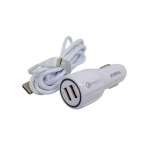 CARGADOR DE AUTO SOUL CA-USBDUALFCM FAST CHARGE 3.0A MICRO USB X UNID