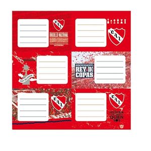 ETIQUETAS ESCOLARES INDEPENDIENTE 12 UNID X BLISTER