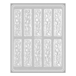 MOLDE PLACA 347, BARRITAS CHOC. X UNID