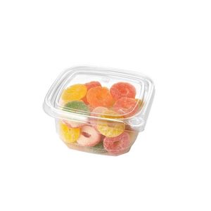 POTES PET CUADRADO C/ TAPA EVIDENCIA APERT 360ML X 10 UNIDADES