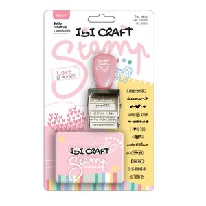 SELLO STAMP SET LOVE -SELLO Y ALMOHADILLA- X UNIDAD