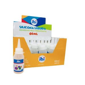 ADHESIVO "IBI" SILICONA LIQ 60ML X UNIDAD