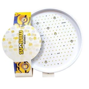 BANDEJA CIRCULAR MINIONS 24CM X UNIDAD