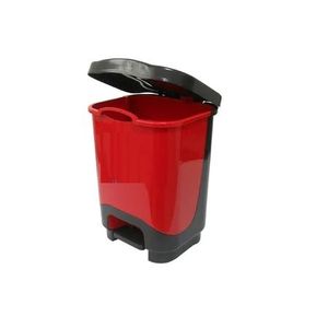 CESTO PLASTICO CUADRADO PEDAL 15LT X UNIDAD