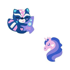 GOMAS DE BORRAR UNICORNIO/ MAPACHE X UNIDAD