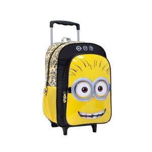 MOCHILA CON CARRO MINNIONS 16" X UNIDAD