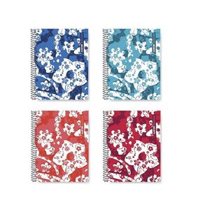 CUADERNO ARTE BLOOM 16 X 21 C/E RAYADO 80HJS