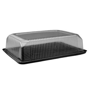 TORTERAS PET BULE COD41A 28CM X 38CM C/ TAPA 12,5 X 10 UNID