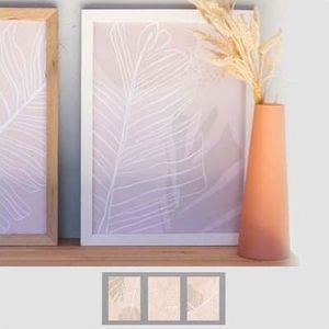 CUADRO PLANO 30 X 40 HOJAS ARENA X UNIDAD