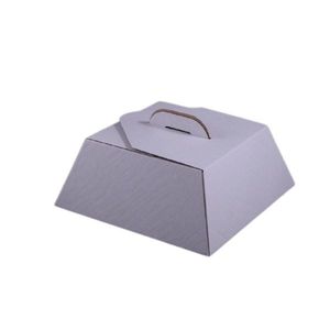 ESTUCHE PARA TORTAS "MICRO" 23,5X23,5X12 BLANCO X UNIDAD