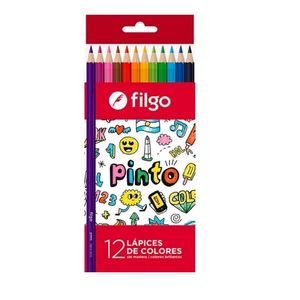 LAPIZ "FILGO" COLOR LARGO X 12 UNIDADES