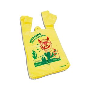 BOLSAS CAMISETA AD 40 X 50 "POLY" ALPACA OXI-BIO X PAQ 100