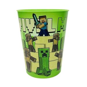 VASO PLASTICO 468ML MINECRAFT X UNIDAD