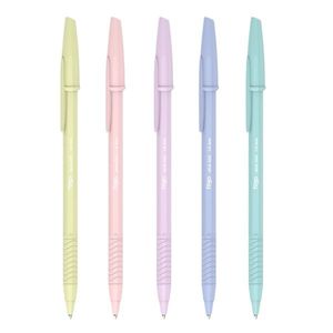 BOLIGRAFOS "FILGO" STICK CUERPO PASTEL 024 AZUL 1MM X UNID