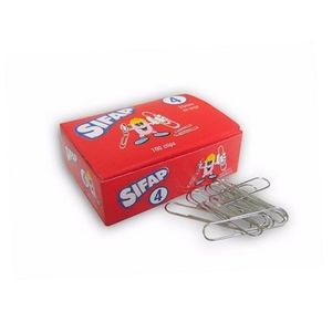 CLIPS METALICOS NIQUE "SIFAP" N° 4 33MM X CAJA 100 UNID