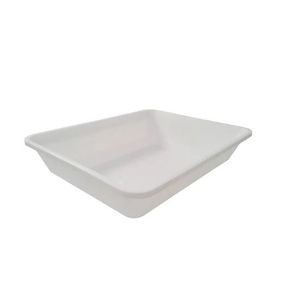 BATEA RECTANGULAR BLANCA GRANDE 52X36X11 X UNIDAD