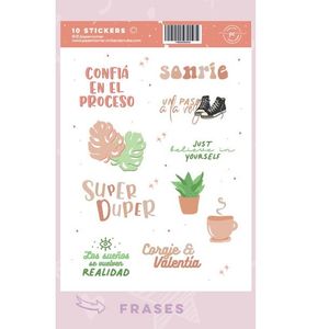 STICKERS PC FRASES X UNID