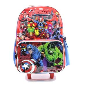 MOCHILA CON CARRO AVENGERS 18" X UNIDAD