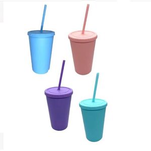 VASO PLASTICO C/ TAPA Y SORBETE PASTEL X UNI