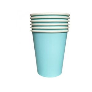 VASO DE POLIPAPEL LAMINADO CELESTE X 6 UNI