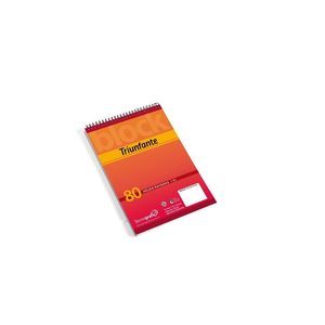 BLOCKS C/ ESPIRAL TRIUNFANTE A6 RAYADO 80HJS X UNIDAD