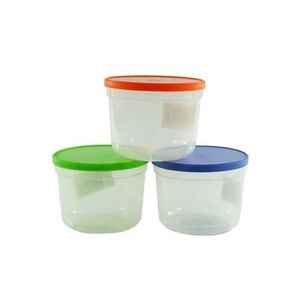 POTE PLASTICO BAZAR 550ML CON TAPA X UNIDAD