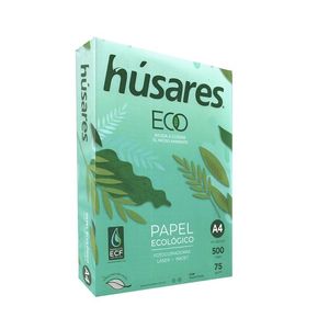 RESMA A4 75GRS "HUSARES" ECO X UNIDAD