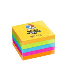 NOTAS ADHESIVAS "EZCO" 76 X 76 NEON 4 COL 300HJS X UNID