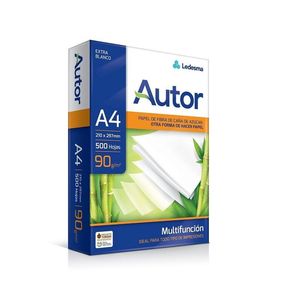 RESMA A4 90GRS "AUTOR" X UNIDAD