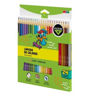 LAPIZ "PIZZINI" COLOR LARGOS X 24