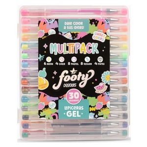 BOLIGRAFOS GEL FOOTY X 30 UNIDADES