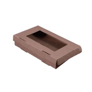 CAJITAS ALFAJORES SIMPLE FAZ MARRON X 6 C/ VISOR X UNID