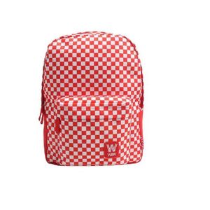 MOCHILA 16" WBR CUADRADOS BL Y RO X UNIDAD