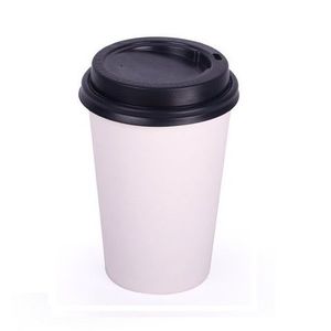 VASOS DE PAPEL CAFE "SOLU" 12OZ -355CC- BLANCO C/ TAPA X 100