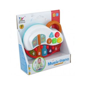 PIANO DIDACTICO MUSICAL INFANTIL C/ LUCES EN CAJA X UNID