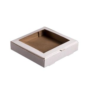 CAJAS DE PASTA FROLA 23X23X4 CON VISOR BM X UNIDAD