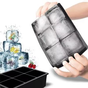 CUBETERA SILICONA 6 DIVISIONES NEGRO X UNI