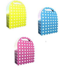 CARTERITA DE CARTULINA CON LUNARES X 10 UNID