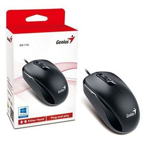 MOUSE "GENIUS" DX-110 USB NEGRO X UNIDAD