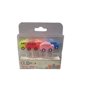 VELAS CUMPLE INFANTILES AUTO X BLISTER 5 UNID