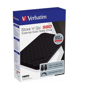 DISCO DURO SSD EXTERNO PORTATIL VERBATIM 512GB USB 3.2 X UNID