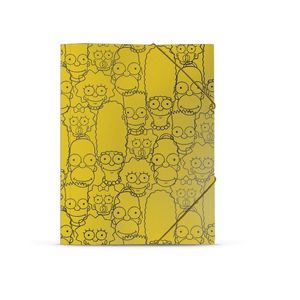 CARPETAS OFICIO 3 SOLAPAS LOS SIMPSONS X UNIDAD