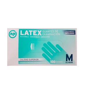 GUANTES DE LATEX MEDIANOS X CAJA 100 UNIDADES