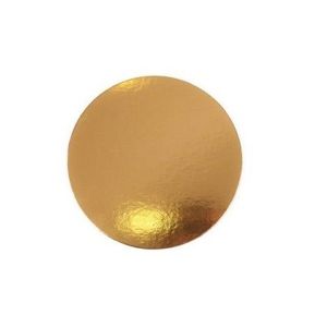 DISCO DE CARTON ORO/PLATA 22CM X UNIDAD
