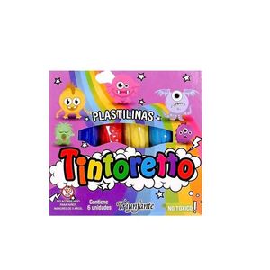 PLASTILINA EN BARRA 20G "TINTORETTO" CAJA X 6 UNI