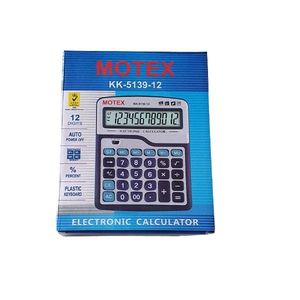 CALCULADORA MOTEX ESCRITORIO 5139-12DIG X UNIDAD