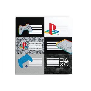 ETIQUETAS ESCOLARES PLAYSTATION  X BLISTER