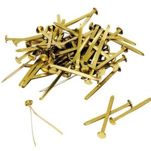 BROCHES DORADOS N° 08 -38MM- X 100 UNIDADES