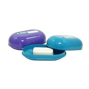 JABONERA PLASTICA CON TAPA X UNIDAD